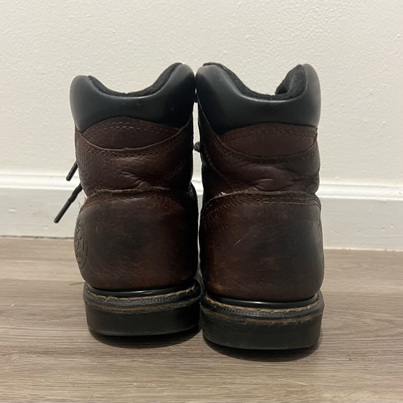 Red Wing Irish Setter 83604 Brown Leather Aluminum Toe Work Boots Mens Size 8.5 - Picture 4 of 9